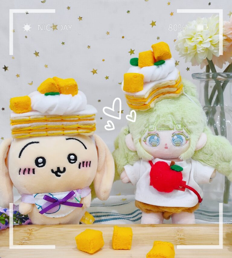 棉花娃芒果蛋糕頭飾
